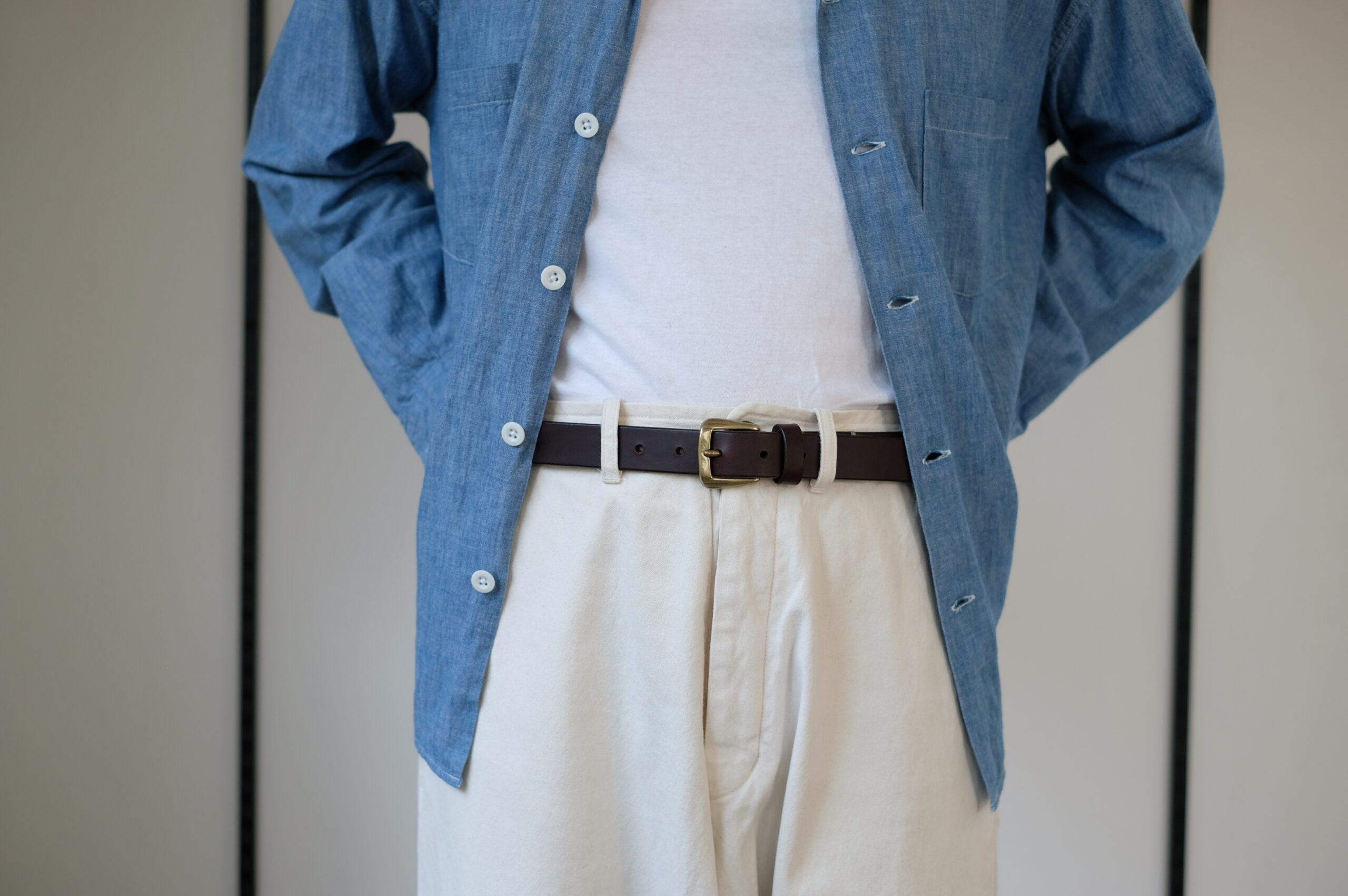 -WORKS 032- Shelly(一枚仕立て 27mm幅 belt)